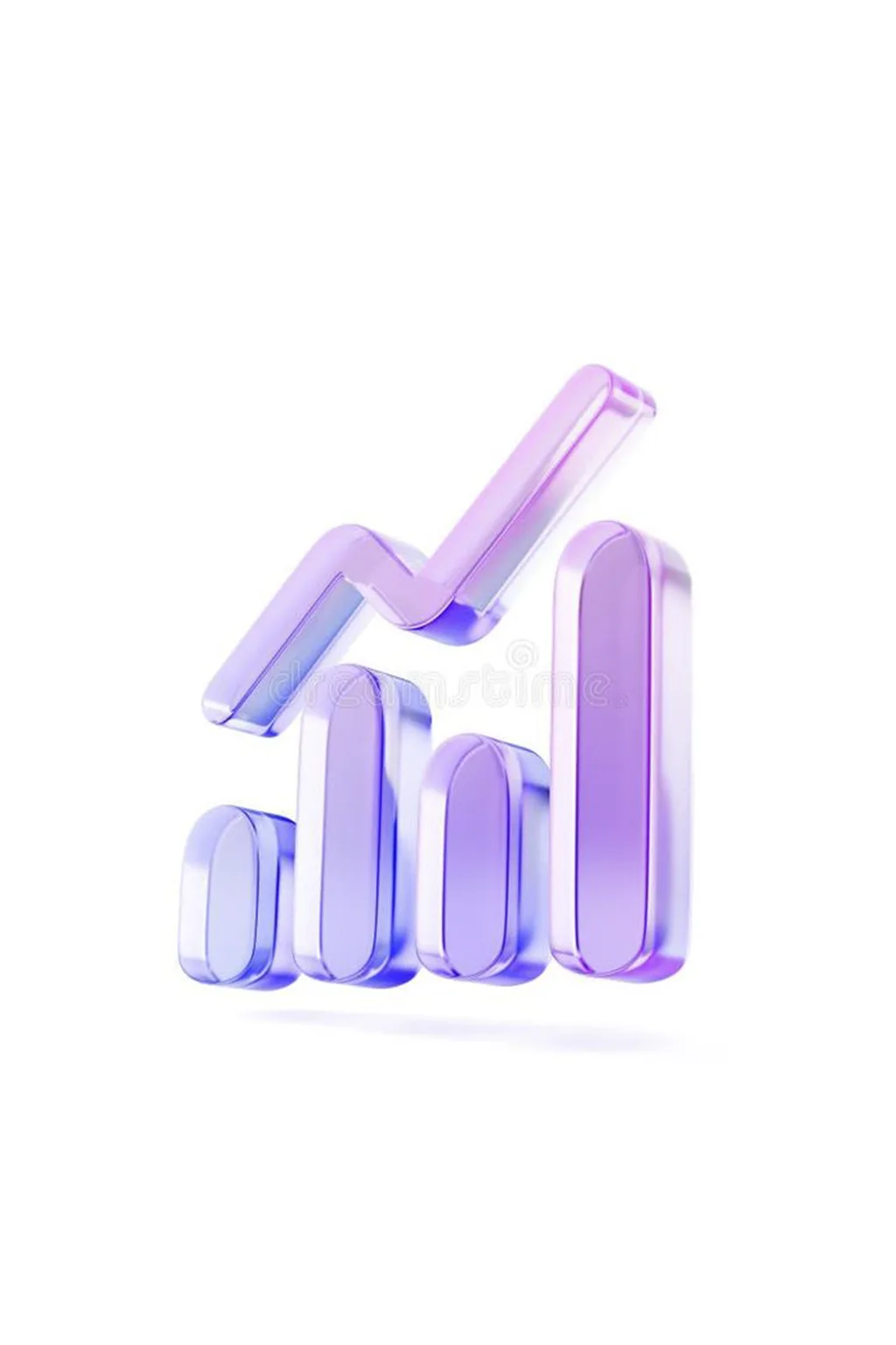 Gráfico abstracto púrpura — datos, métricas y sistema comercial